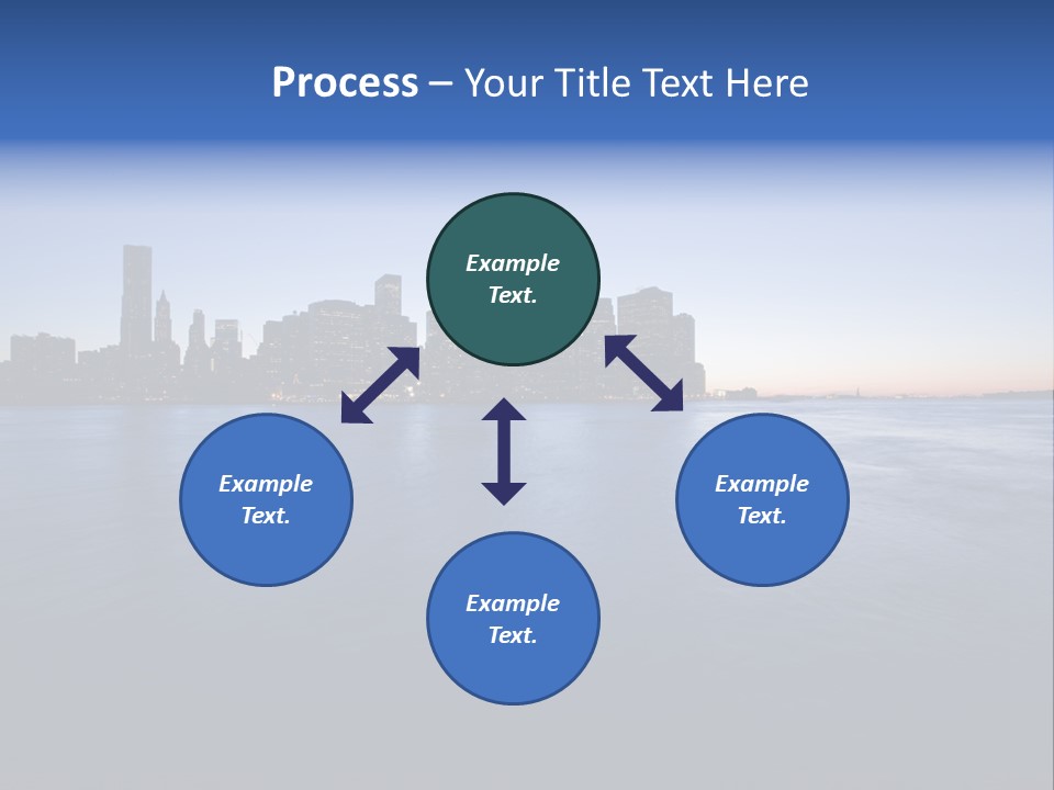Wide Landmark Harbor PowerPoint Template