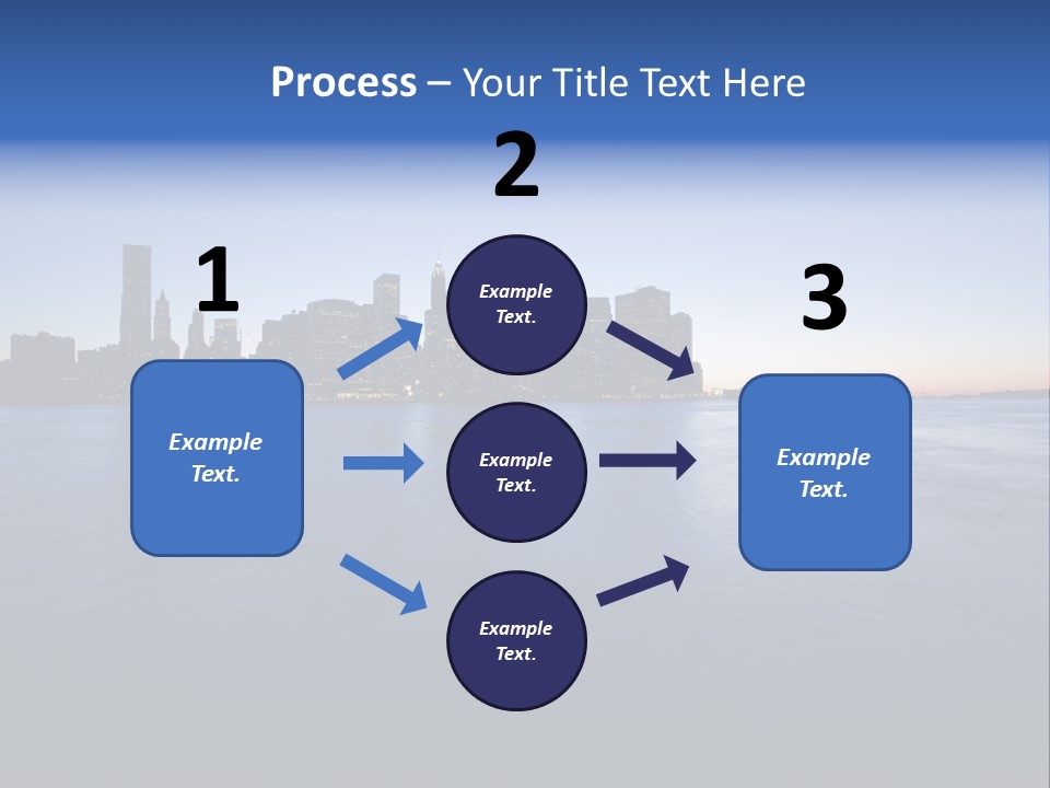Wide Landmark Harbor PowerPoint Template