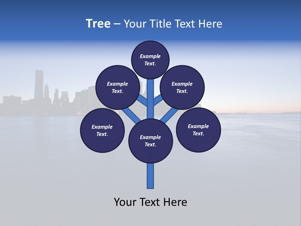 Wide Landmark Harbor PowerPoint Template