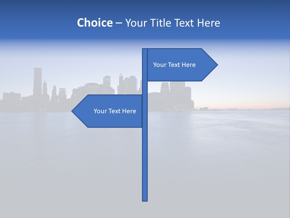 Wide Landmark Harbor PowerPoint Template