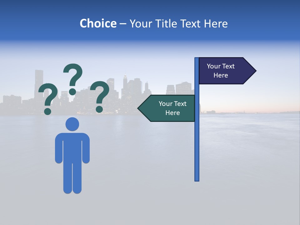 Wide Landmark Harbor PowerPoint Template