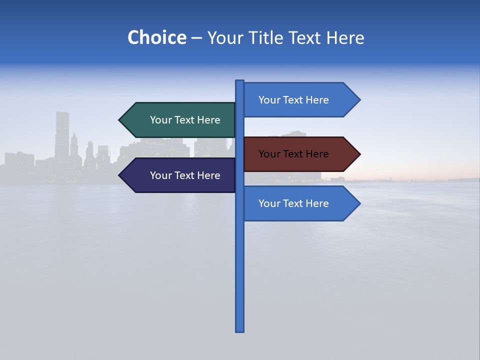 Wide Landmark Harbor PowerPoint Template