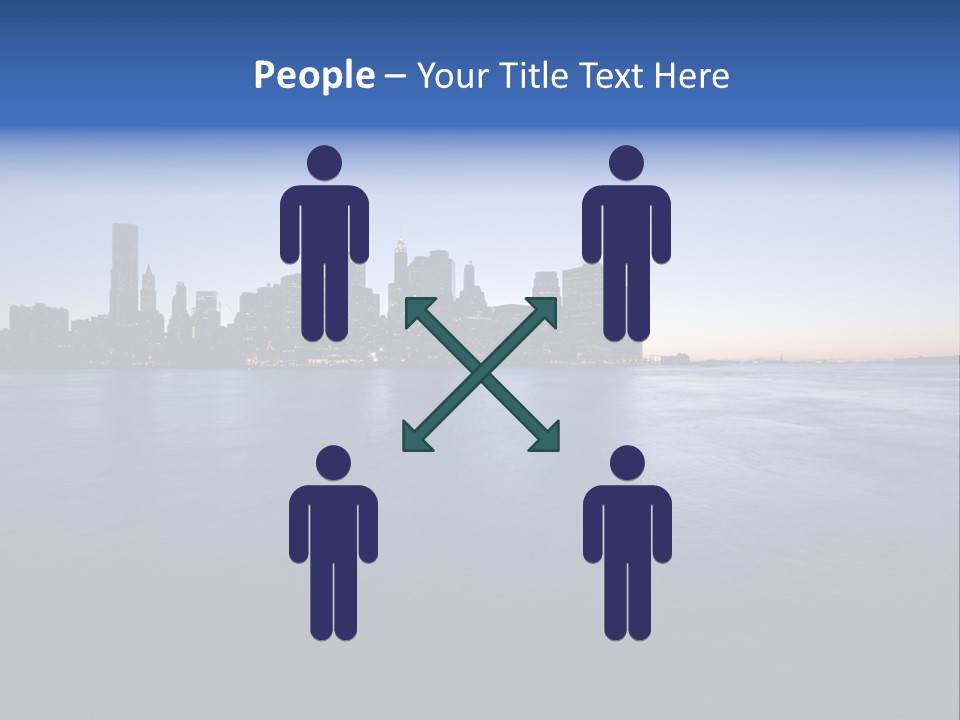 Wide Landmark Harbor PowerPoint Template