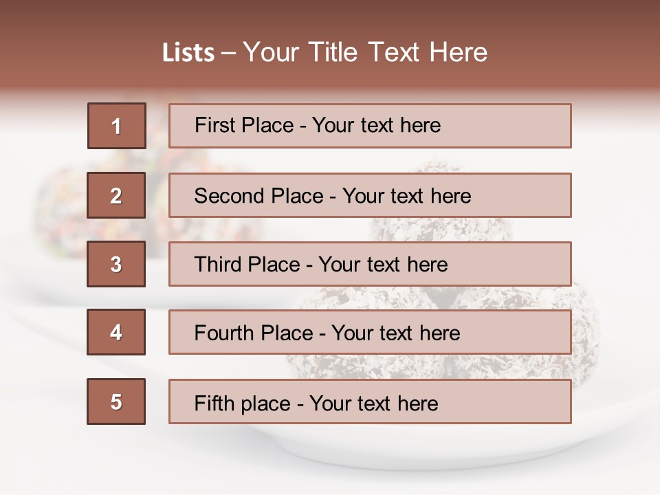 Dessert Sugar Rum PowerPoint Template