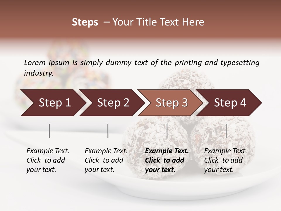 Dessert Sugar Rum PowerPoint Template