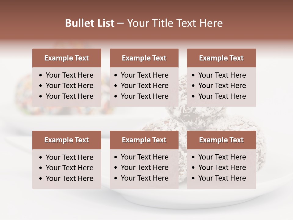 Dessert Sugar Rum PowerPoint Template