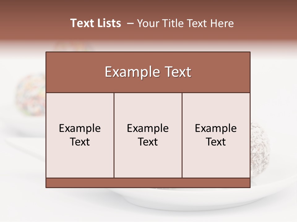 Dessert Sugar Rum PowerPoint Template