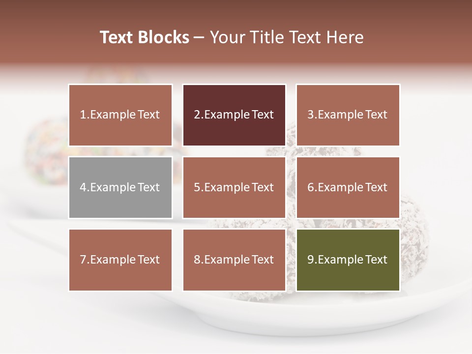 Dessert Sugar Rum PowerPoint Template