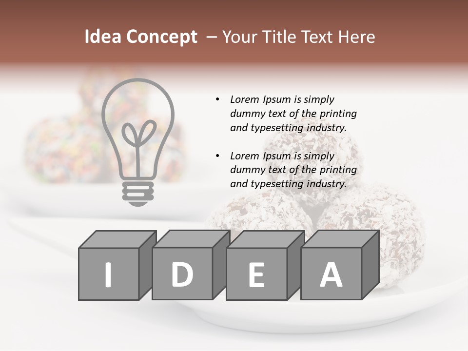 Dessert Sugar Rum PowerPoint Template