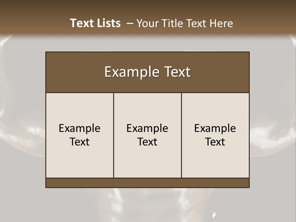 A Man Is Holding A Bar In His Hands PowerPoint Template