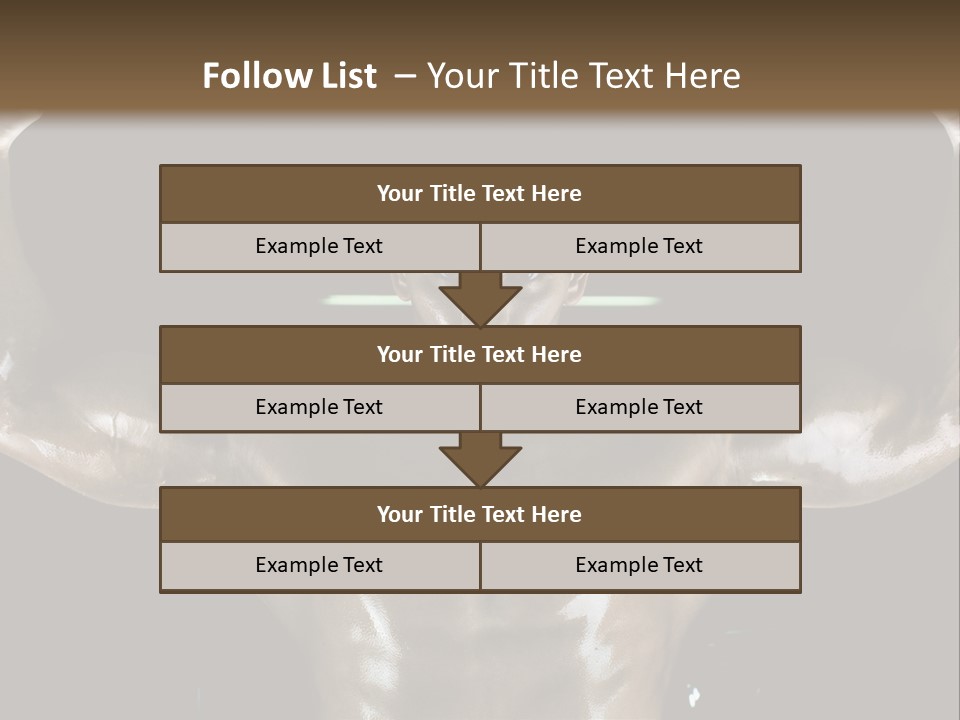 A Man Is Holding A Bar In His Hands PowerPoint Template