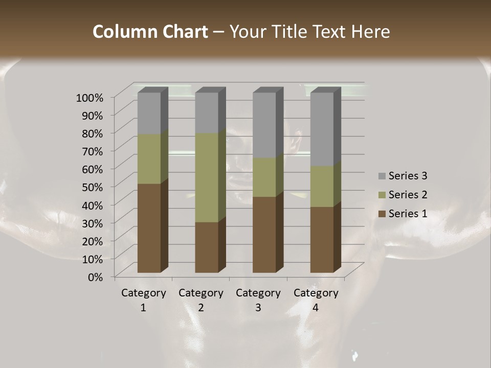 A Man Is Holding A Bar In His Hands PowerPoint Template