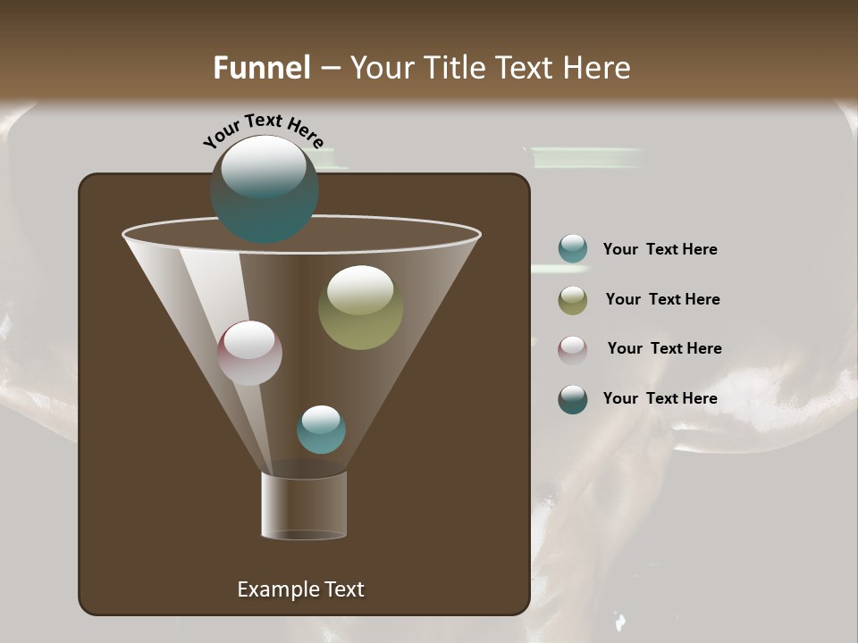 A Man Is Holding A Bar In His Hands PowerPoint Template