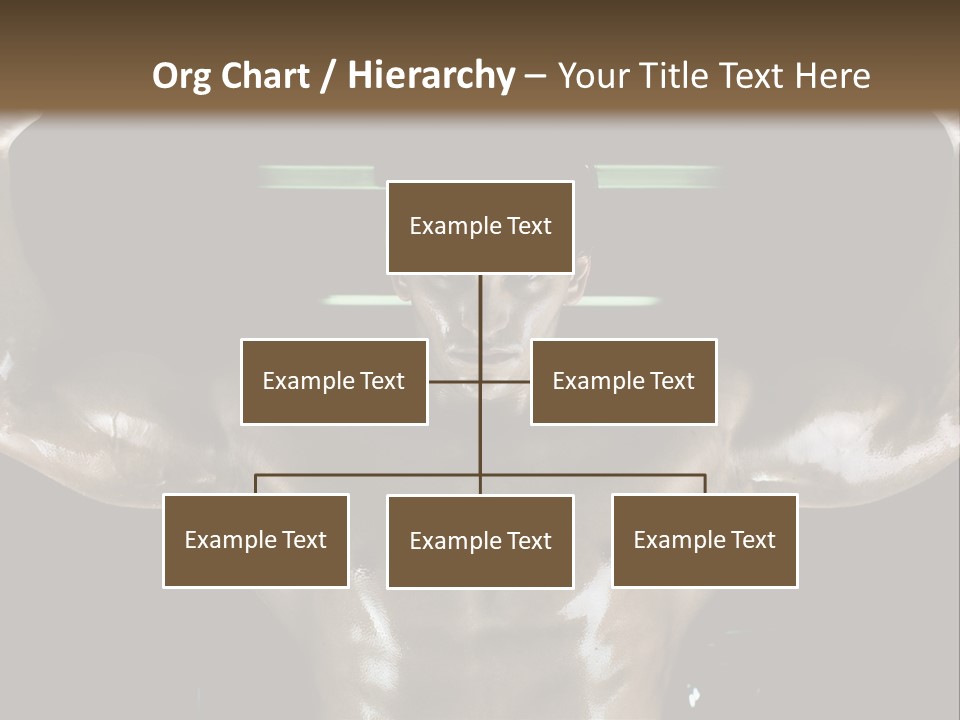 A Man Is Holding A Bar In His Hands PowerPoint Template