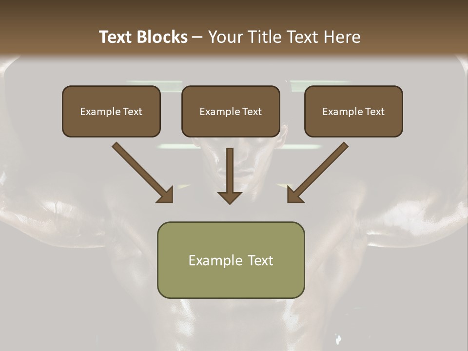 A Man Is Holding A Bar In His Hands PowerPoint Template