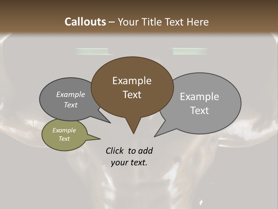 A Man Is Holding A Bar In His Hands PowerPoint Template