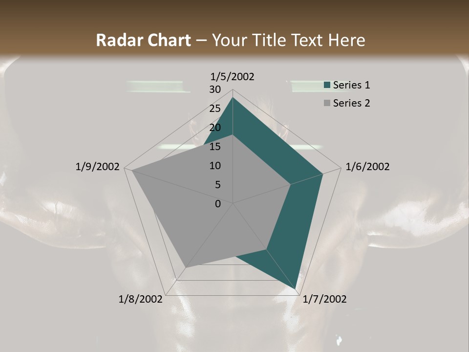 A Man Is Holding A Bar In His Hands PowerPoint Template