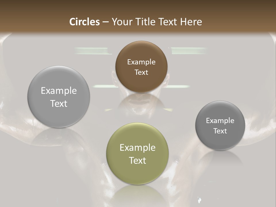 A Man Is Holding A Bar In His Hands PowerPoint Template