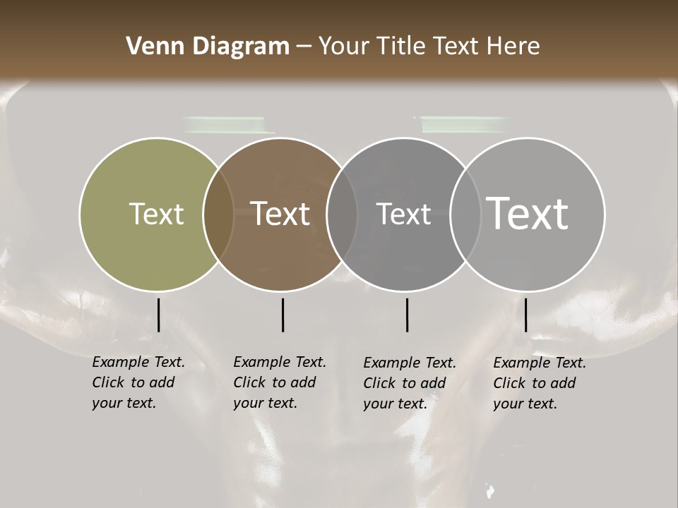 A Man Is Holding A Bar In His Hands PowerPoint Template