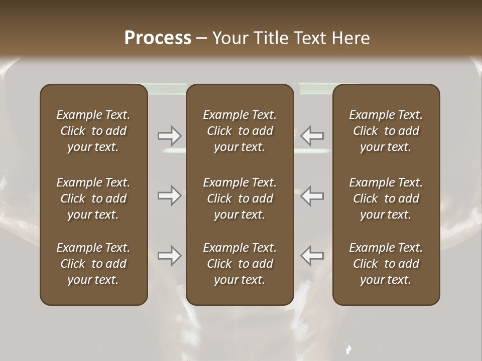 A Man Is Holding A Bar In His Hands PowerPoint Template