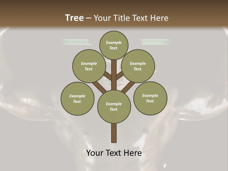 A Man Is Holding A Bar In His Hands PowerPoint Template