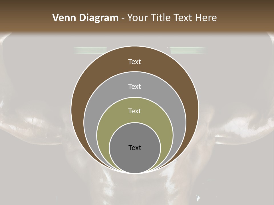 A Man Is Holding A Bar In His Hands PowerPoint Template