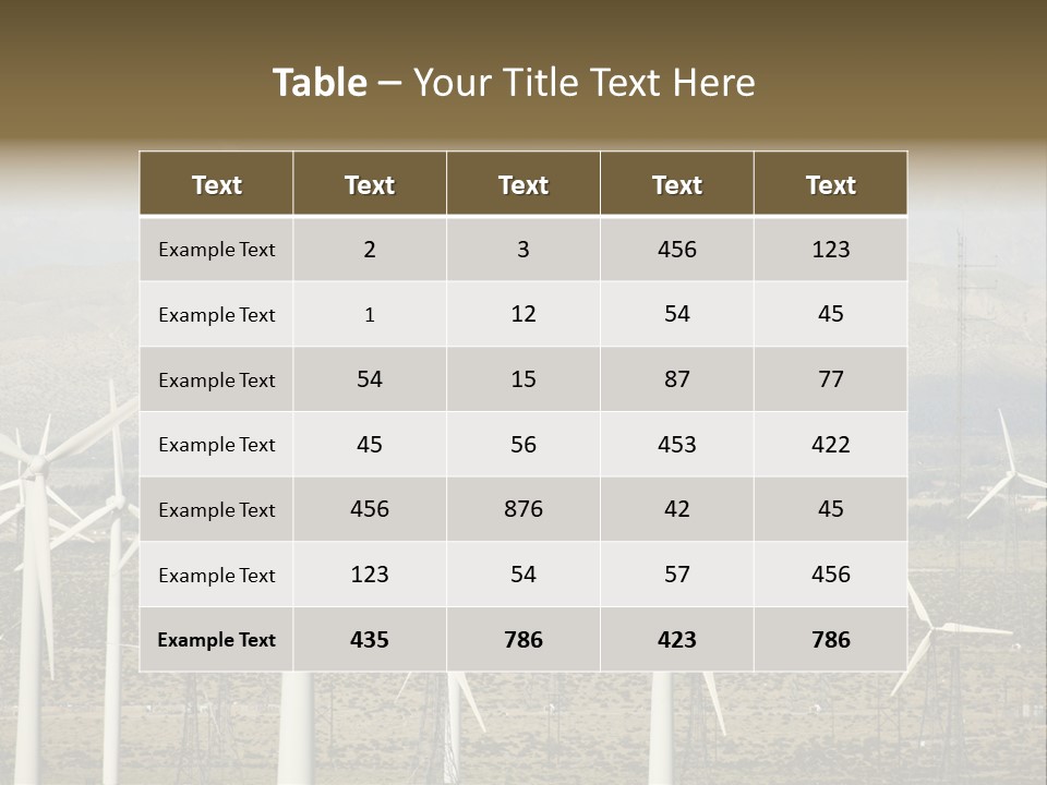 Generation Climate Production PowerPoint Template