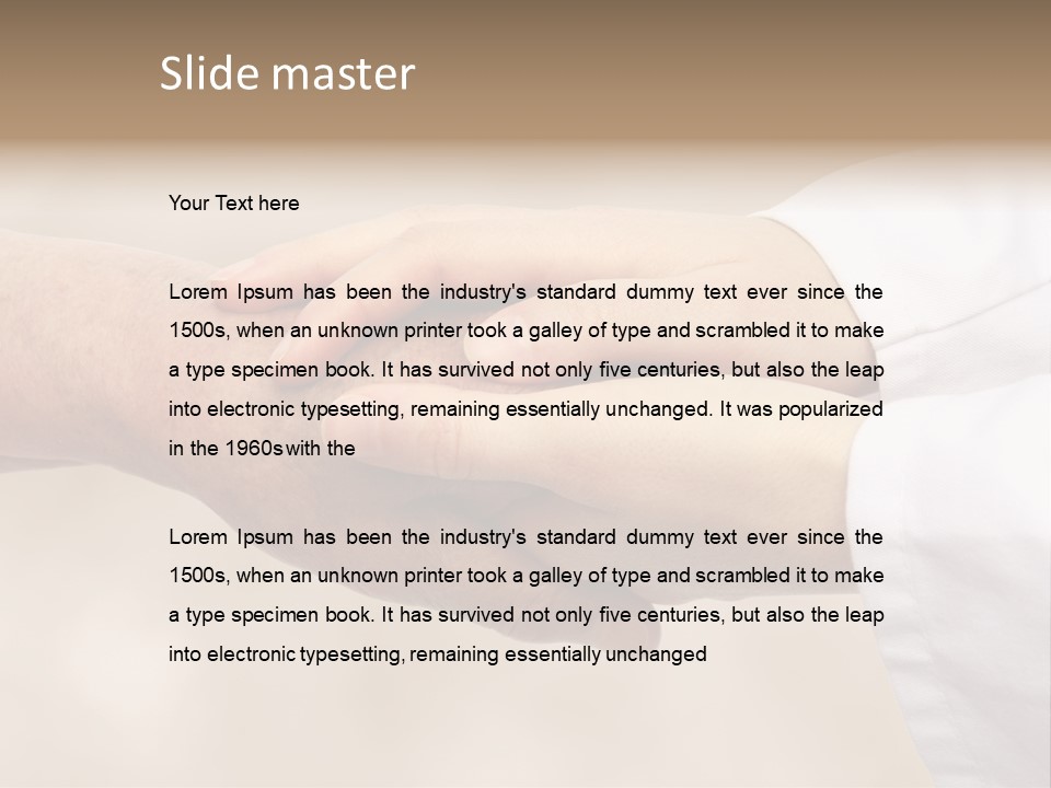 Adult Aiding Women PowerPoint Template