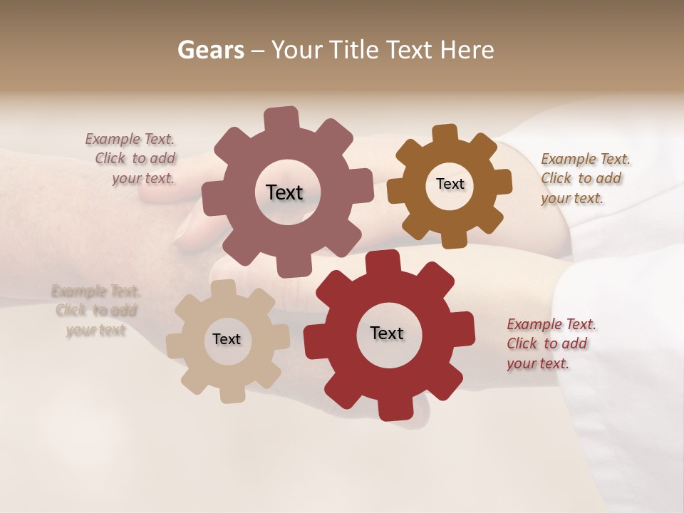 Adult Aiding Women PowerPoint Template