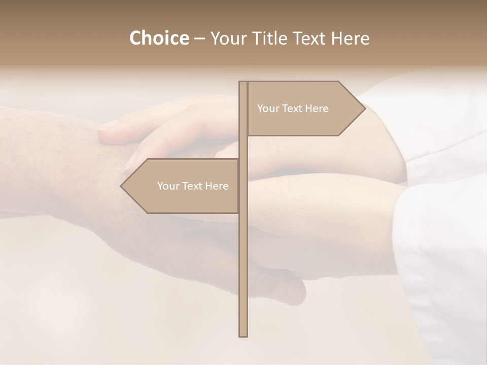 Adult Aiding Women PowerPoint Template