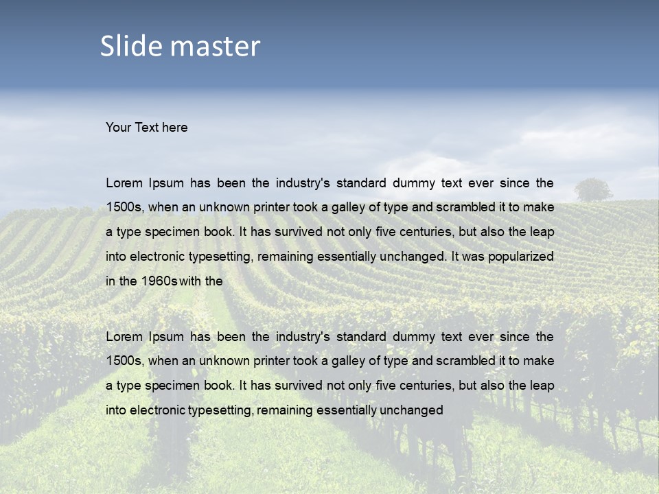 Beauty Tourism Fruit PowerPoint Template