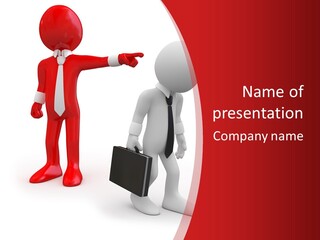 Businesspeople Suit Woman PowerPoint Template