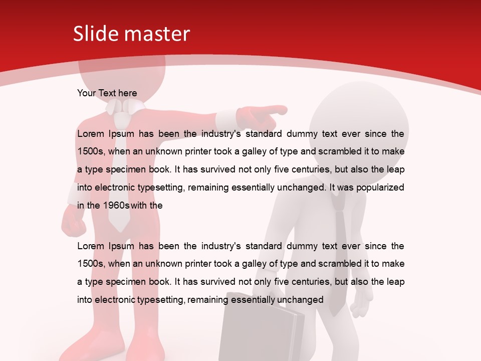 Businesspeople Suit Woman PowerPoint Template