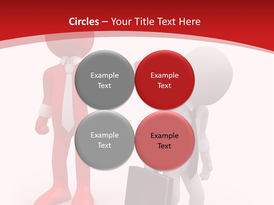 Businesspeople Suit Woman PowerPoint Template