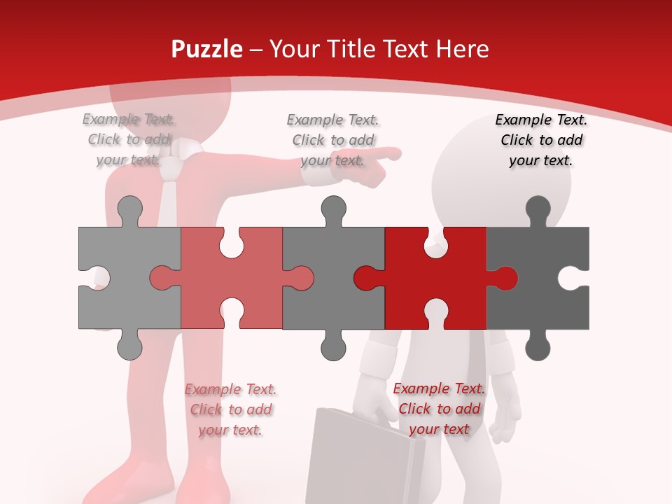 Businesspeople Suit Woman PowerPoint Template