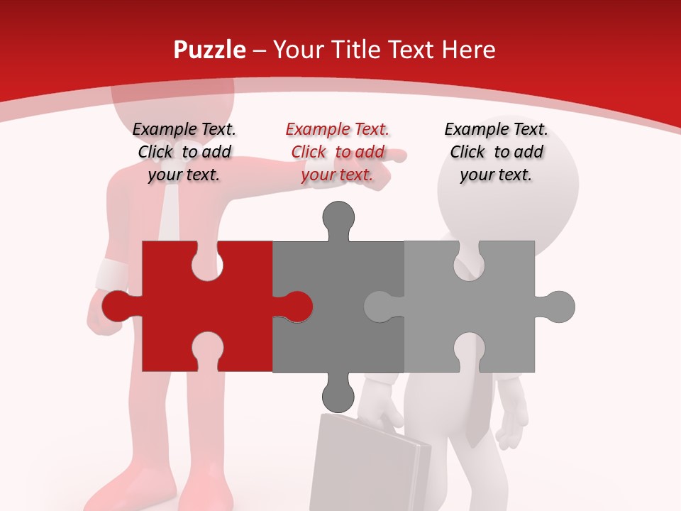 Businesspeople Suit Woman PowerPoint Template