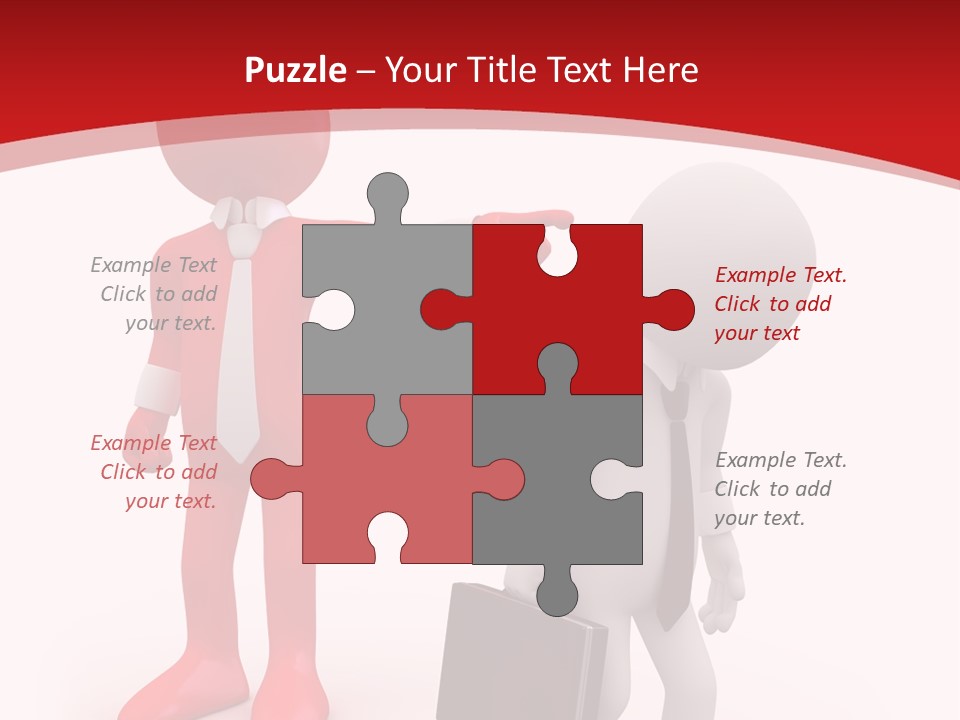 Businesspeople Suit Woman PowerPoint Template