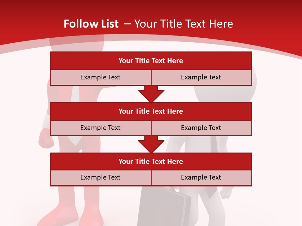Businesspeople Suit Woman PowerPoint Template