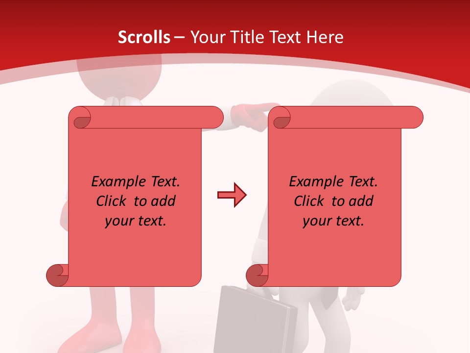 Businesspeople Suit Woman PowerPoint Template