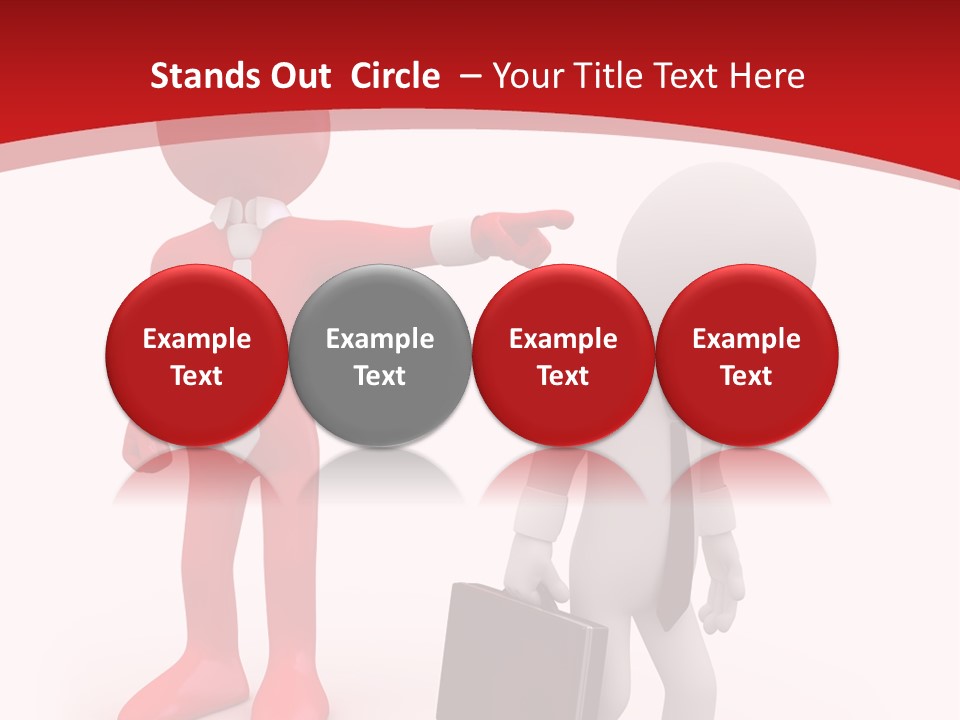 Businesspeople Suit Woman PowerPoint Template