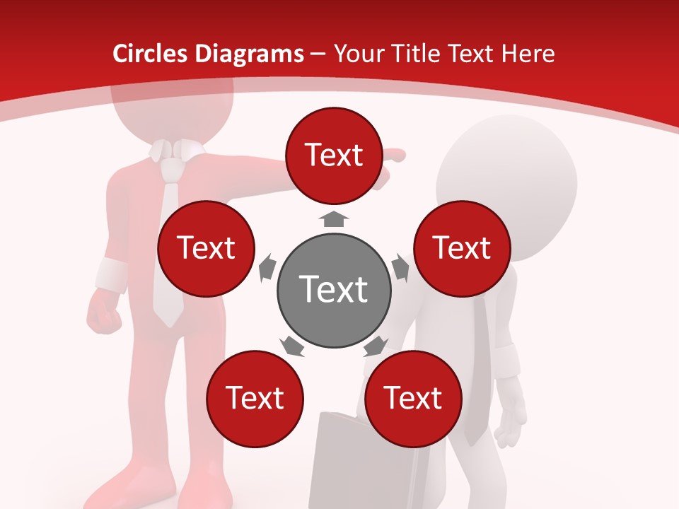 Businesspeople Suit Woman PowerPoint Template