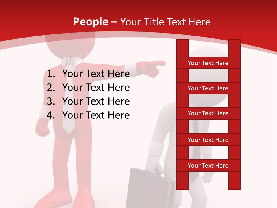 Businesspeople Suit Woman PowerPoint Template