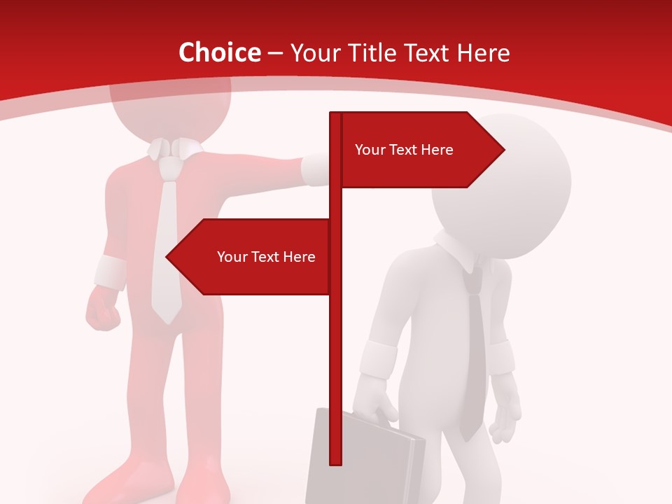 Businesspeople Suit Woman PowerPoint Template