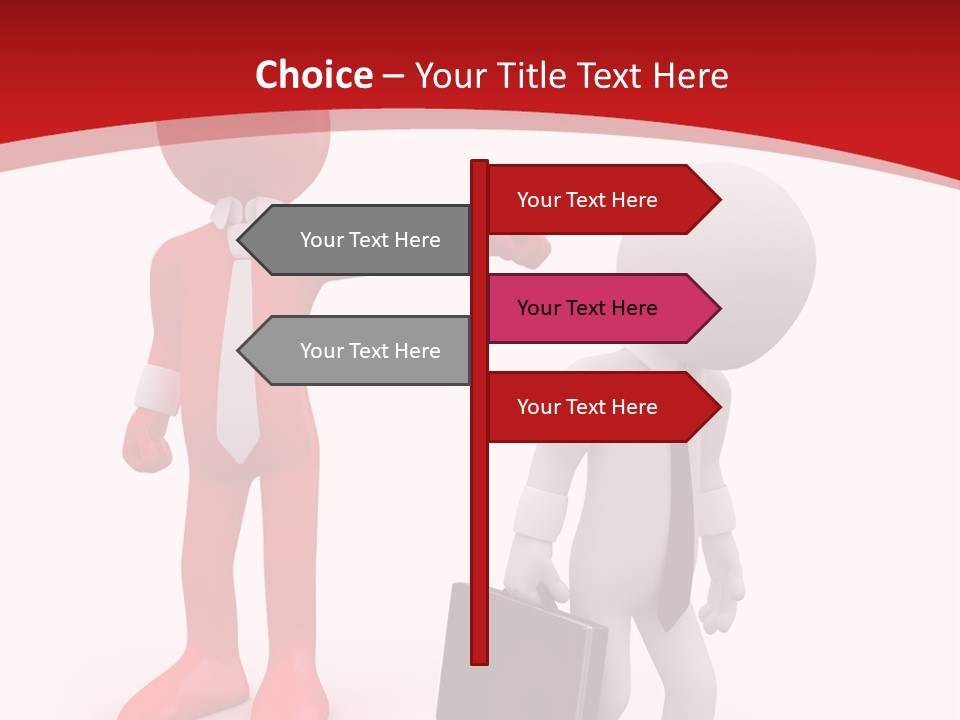 Businesspeople Suit Woman PowerPoint Template