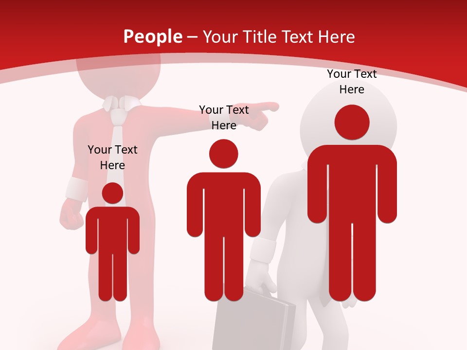 Businesspeople Suit Woman PowerPoint Template