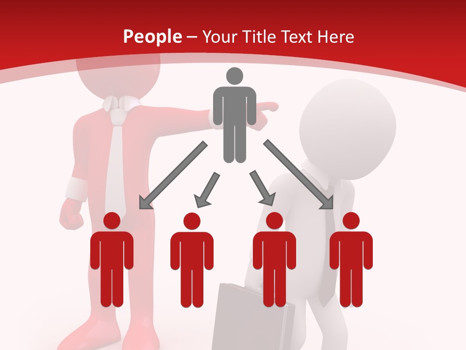 Businesspeople Suit Woman PowerPoint Template