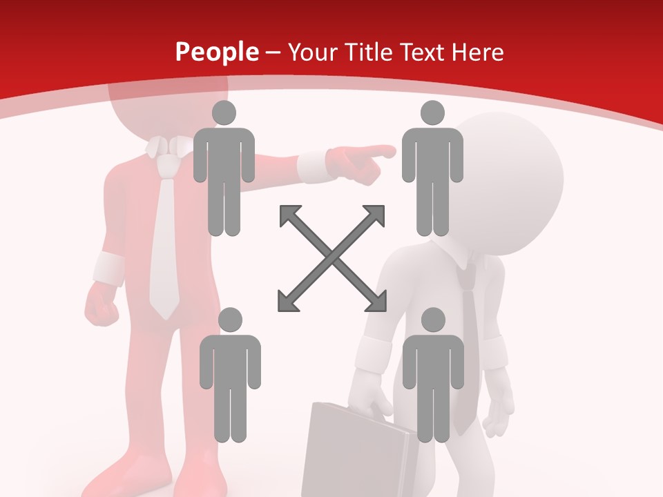 Businesspeople Suit Woman PowerPoint Template