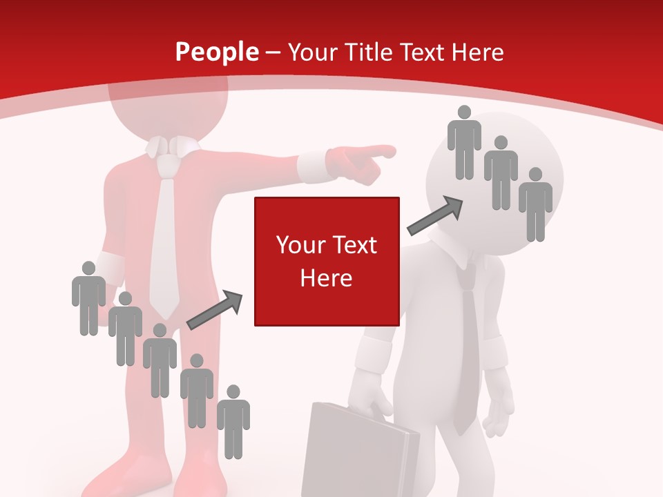 Businesspeople Suit Woman PowerPoint Template