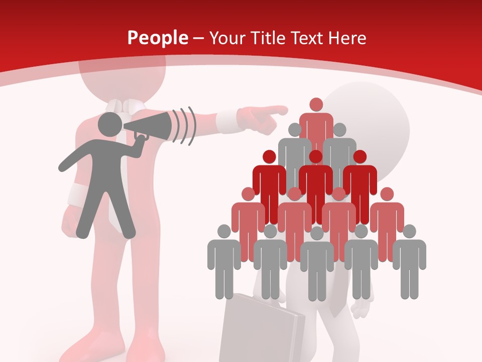 Businesspeople Suit Woman PowerPoint Template