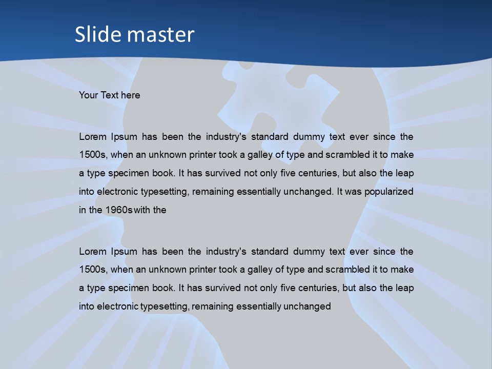 Thirties Emotion Tie PowerPoint Template